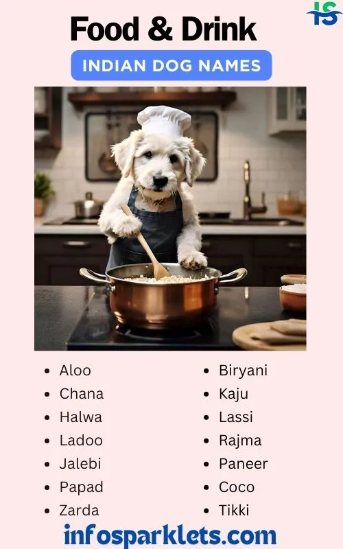 Food & Drink based Indian Dog Names