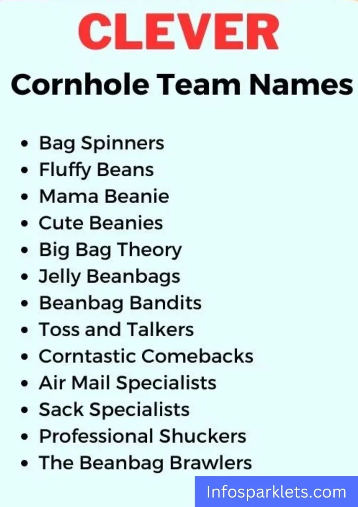 Clever Cornhole Team Names