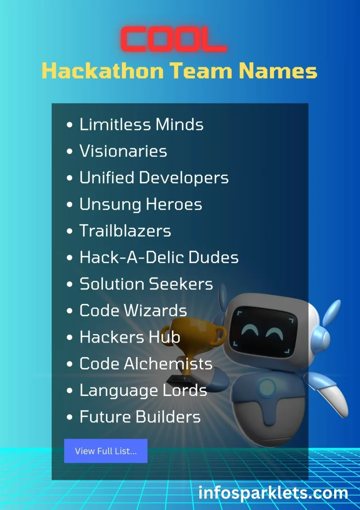 Cool Hackathon Team Names