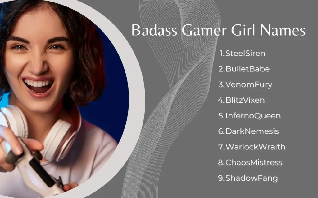Badass Gamer Girl names