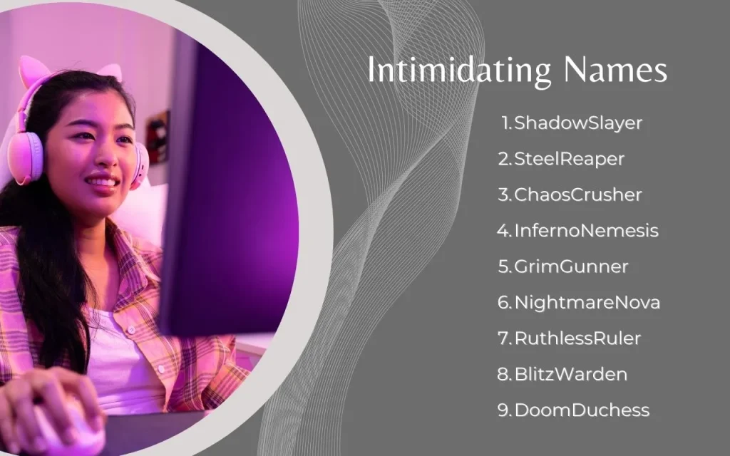 Intimidating Gamer Girl Names