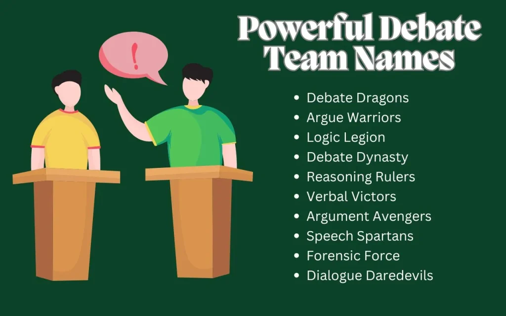 Powerful Debate Team Names
