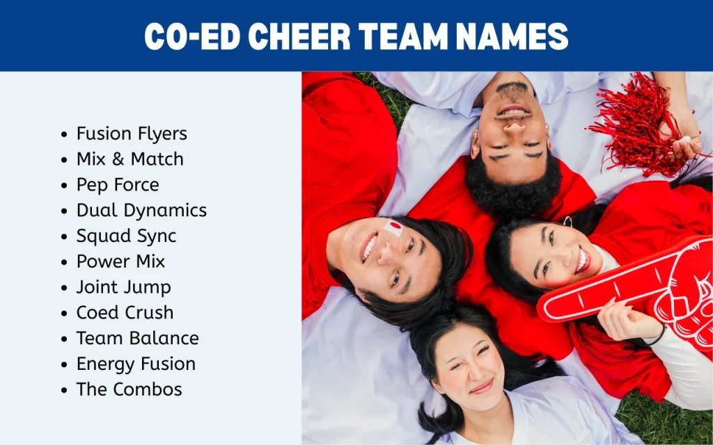 Co-Ed Cheer Team Names