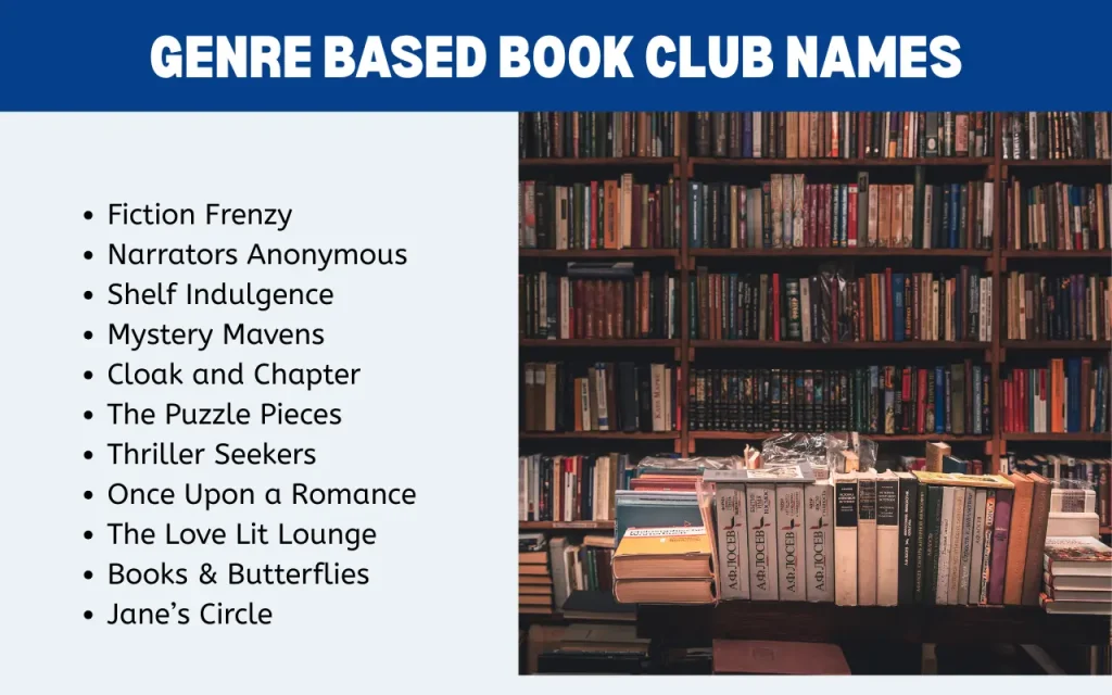 Genre based Book Club Names