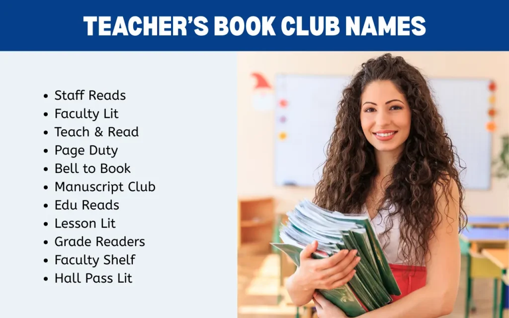 Teacher’s Book Club Names